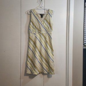 Saint Tropez West Sheath Tank Dress | Yellow/Green/Blue | Womens Size 8 | EUC